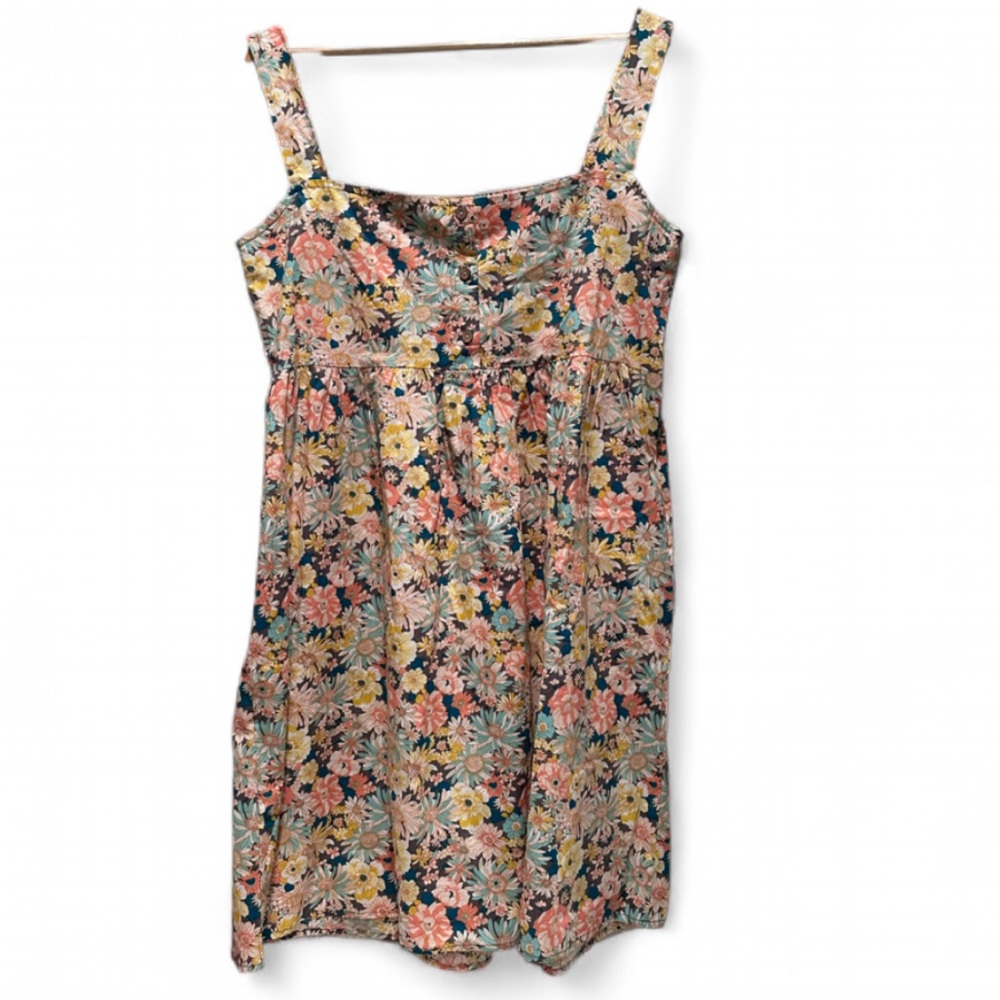 NWT SM Wardrobe‎ Sleeveless Cotton Colorful Floral Dress Size Medium - Picture 2 of 9